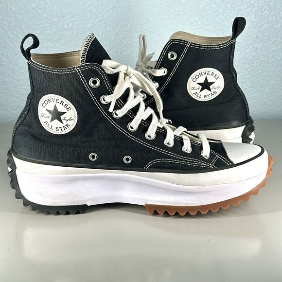 Converse Run Star Hike Men's Size 10 Black High Top Sneakers Shoes 166800C - Picture 8 of 16